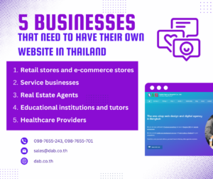 5 business need have their own website in thailand english