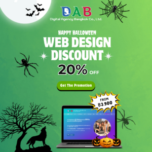 halloween webdesign discount 20 english green