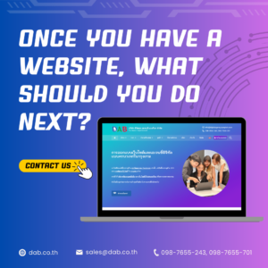 once you have a website what should you do next english