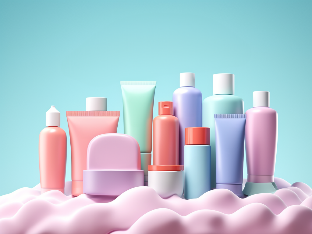 3d cartoon beauty products