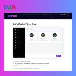 onpod io website design