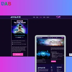 awake real world website page