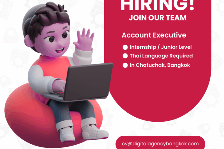 Account Executive Internship Junior Level Thai Required – Chatuchak Bangkok