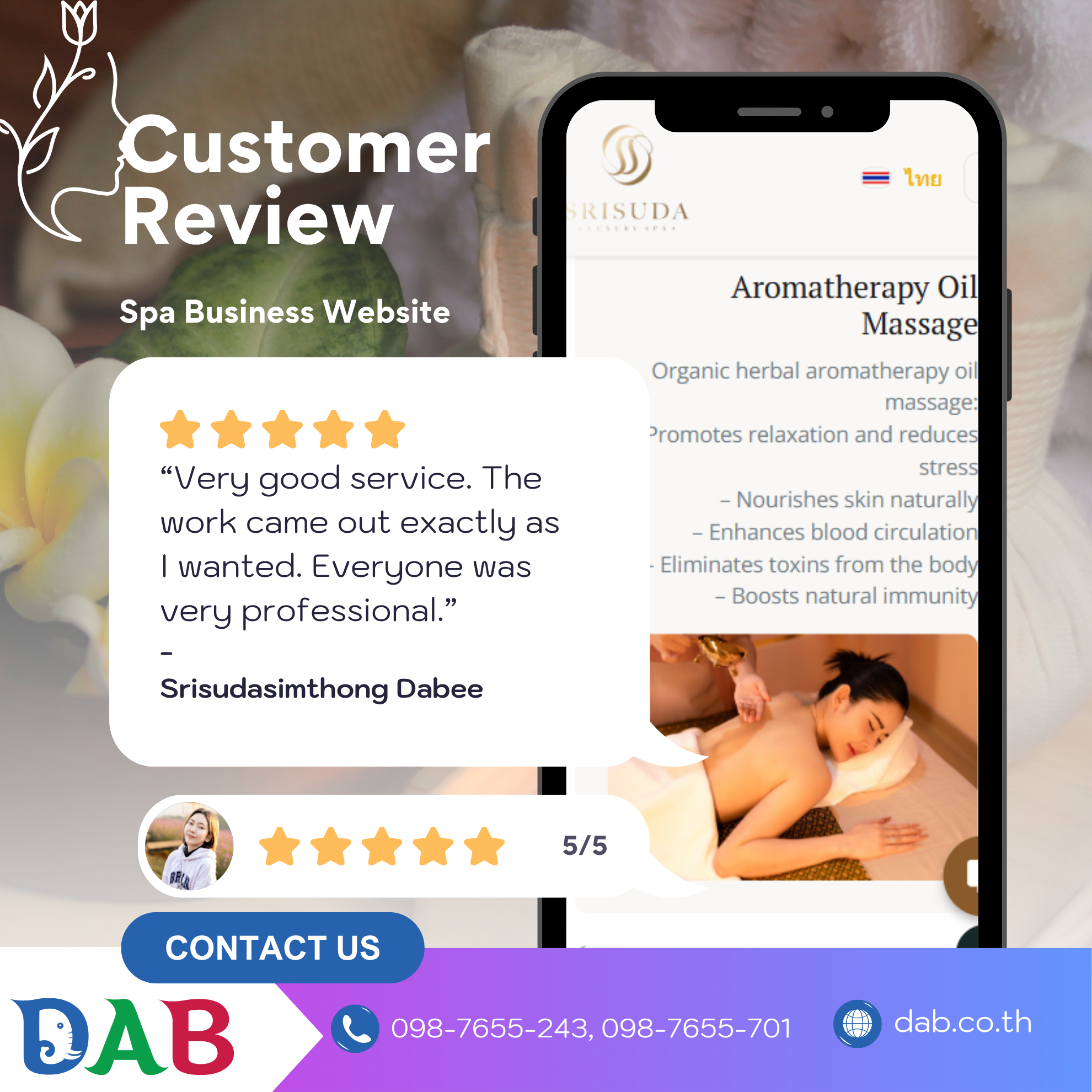 customer testimonial