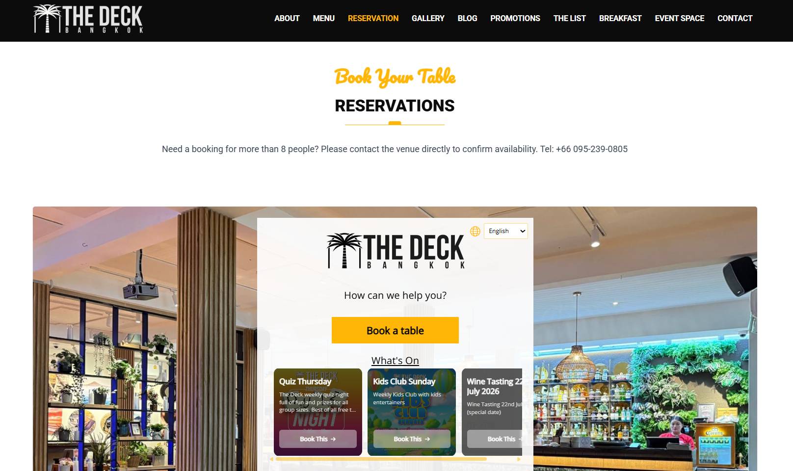 thedeckbkk booking