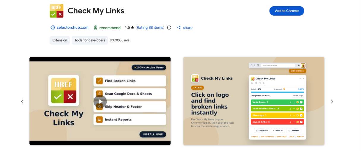 check my links