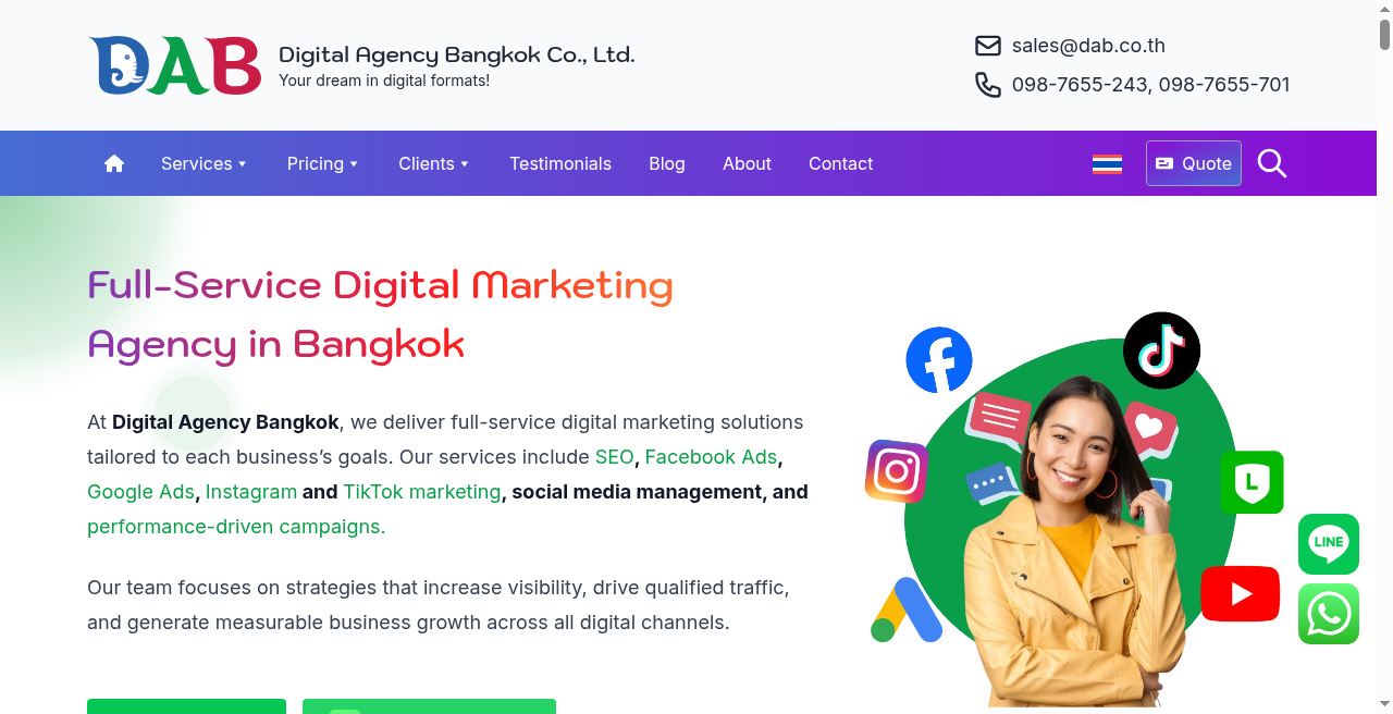 Digital Agency Bangkok digital marketing services