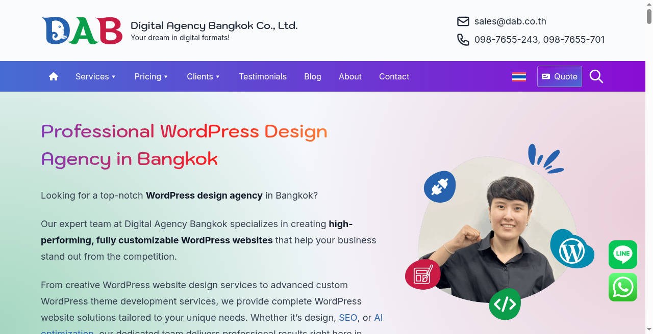 Digital Agency Bangkok WordPress services